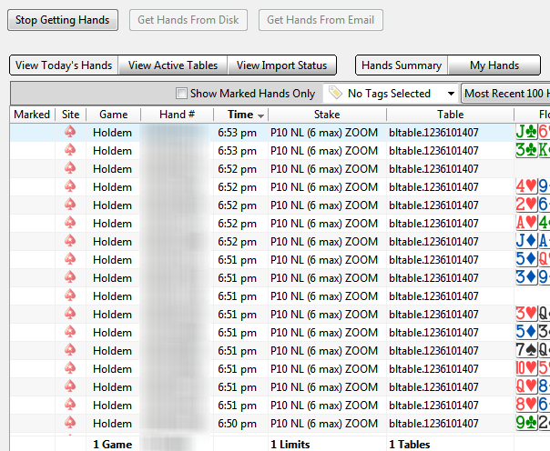 Importing Zoom Hands Poker Tracker 4