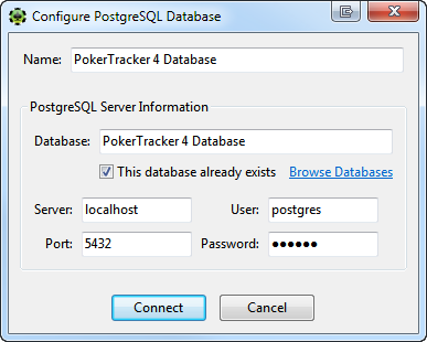 Using Existing Poker Tracker 4 Database